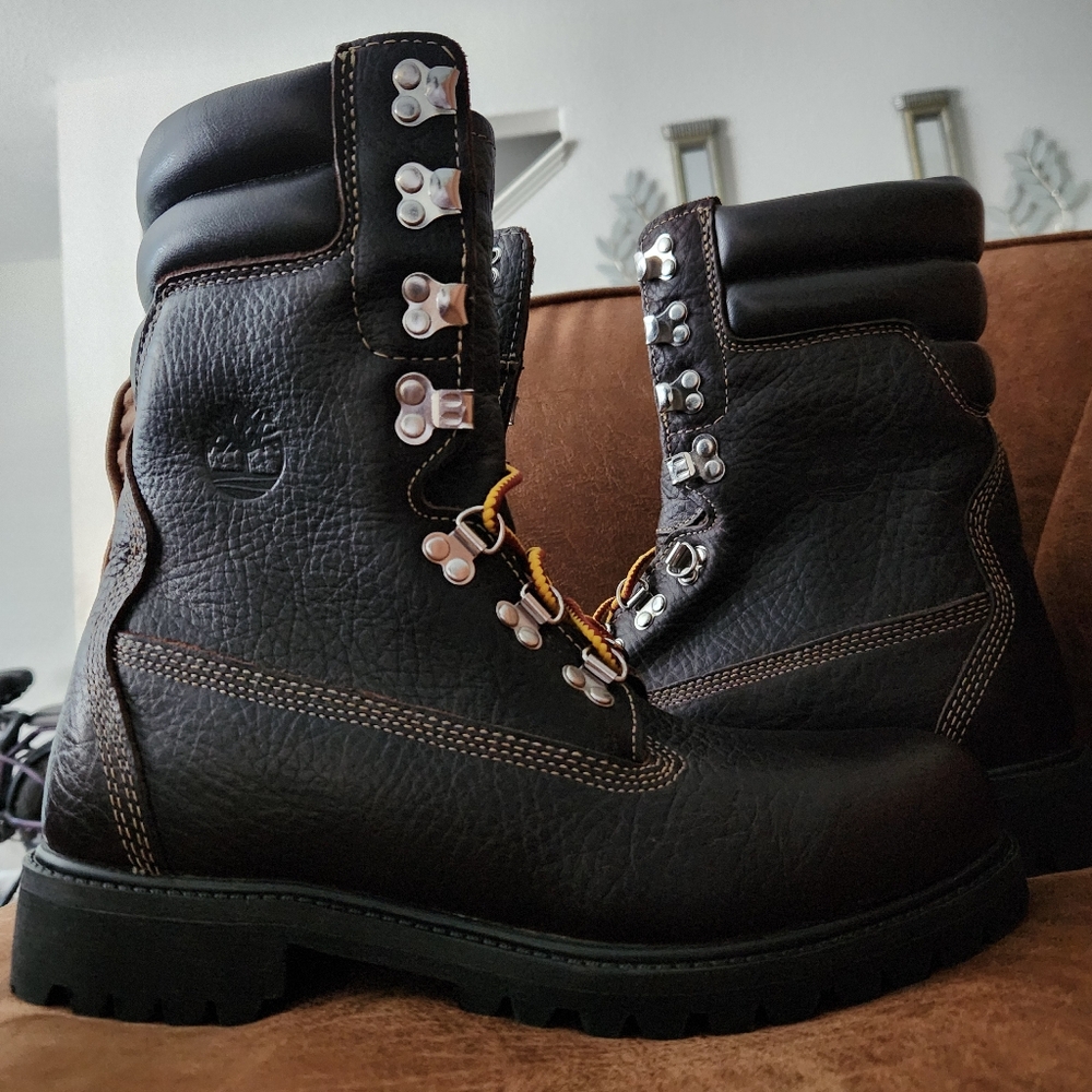 Vintage 40 Below Waterproof Timberland Brown Leather Premium 8' Hazel Highway.